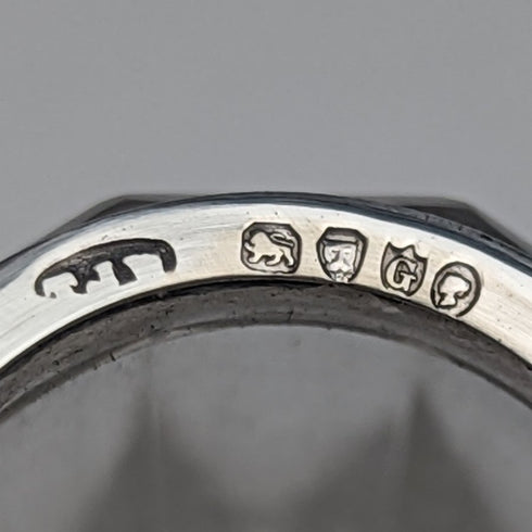 1882 年英國古董小玻璃瓶純銀蓋 110 克